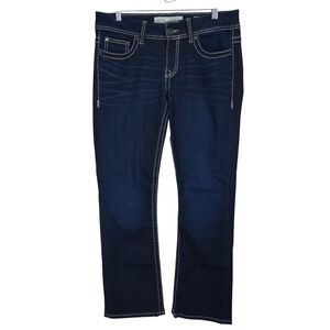 BKE Dakota Womens Bootcut Jeans Size 28 X 31.5 Dark‎ Wash Denim Western Preppy
